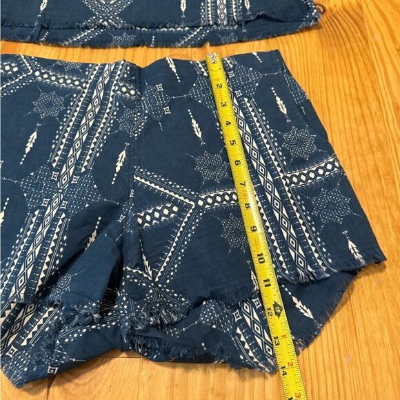 Cleobella Cotton Tribal Cropped Tank Top Mini Shorts Set Women’s SIZE SMALL - Picture 3 of 11